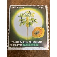 Мексика 1982. Флора. Папайя. Марка из серии