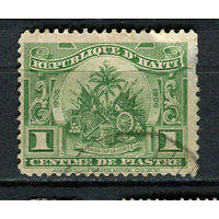 Гаити - 1906 - Герб 1С - (есть тонкое место) - [Mi.104] - 1 марка. Гашеная.  (Лот 36EQ)-T7P7