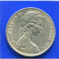 Австралия 20 центов 1974