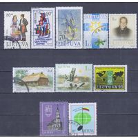 [2761] Литва. 10 гашеных марок.