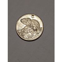 Новая Зеландия 5 цента 1989 года