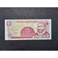 5 сентаво 1991 года. Никарагуа. UNC.