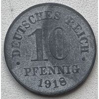 Германия 10 пфеннигов 1918 г.