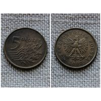 Польша 5 грошей 2000