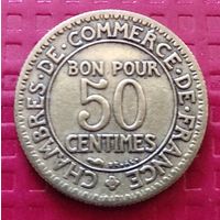 Франция 50 сантим 1924 г. #40153
