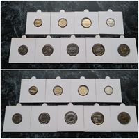 Распродажа с 1 рубля!!! Польша набор 9 монет (1, 2, 5, 10, 20, 50 грошей, 1, 2, 5 злотых) 2013-2015 г. UNC