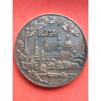 Настольная медаль Рига. Латвия. 60мм.