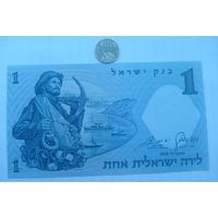 Werty71 Израиль 1 лира 1958 UNC банкнота