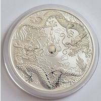 Австралия 2019 серебро (1 oz) "Два дракона"