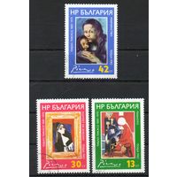 100 лет со дня рождения П. Пикассо Болгария 1982 год серия из 3-х марок