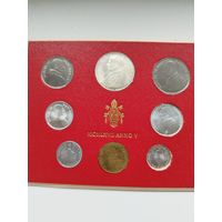 Ватикан 500,100,50,20,10,5,2,1 лиры 1967 год