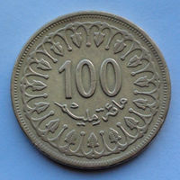 Тунис 100 миллимов. 1997