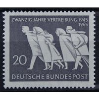 20 лет беженцам, Германия, 1965 год, 1 марка