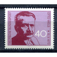 Германия (ФРГ) - 1973г. - Отто Вельс, немецкий политик - полная серия, MNH [Mi 780] - 1 марка