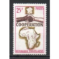 Сотрудничество Того 1964 год серия из 1 марки