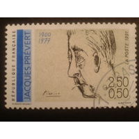 Франция 1991 писатель, портрет работы П. Пикассо