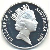 Австралия. 10 долларов 1989 г. Квинсленд (штат на сев.-вост. Австралии).
