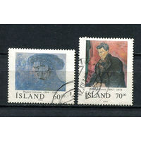 Исландия - 1991 - Искусство. Известные личности - [Mi. 751-752] - полная серия - 2 марки. Гашеные.  (Лот 30Dh)