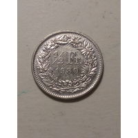 1/2 франка Швейцария 1980