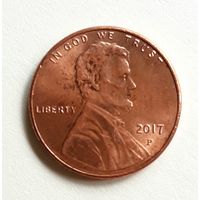 США 1 цент 2017 г. P