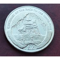 Южная Георгия 2 фунта, 2010 100 лет Британской антарктической экспедиции