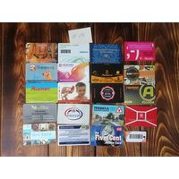 20 разных карт (дисконт,интернет,экспресс оплаты и др) лот 19