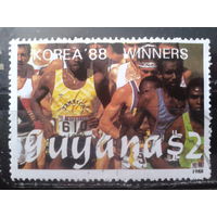 Гайяна 1989 Корея-88 Спорт Михель-3,6 евро гаш