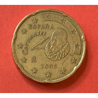 Испания, 20 евроцентов 2006г.
