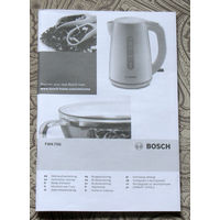 Инструкция к электрочайнику TWK 750 Bosch
