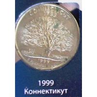 25 центов (квотер) 1999 США Коннектикут