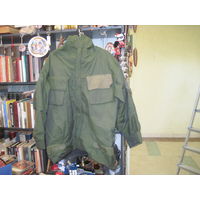 Защитный влагоустойчивый костюм: куртка с капюшоном и штаны-комбинезон 58/6 размера для охоты, рыбалки и т.п.