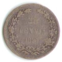 25 пенни 1890 год _состояние VF