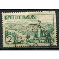 Франция - 1935 - Речной пейзаж 2F - [Mi. 296] - полная серия - 1 марка. Гашеная.  (Лот 38EM)-T7P7