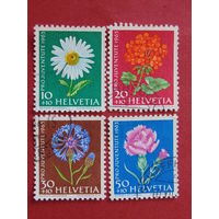 Швейцария 1963 г. Цветы.
