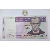 Werty71 Малави 20 квача 2006 - 2009 UNC банкнота