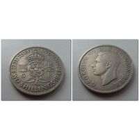 2 шиллинга Великобритания 1948 г.в. KM# 865 FLORIN (Two Shillings), из коллекции