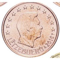 1 евроцент 2016 Люксембург UNC из ролла