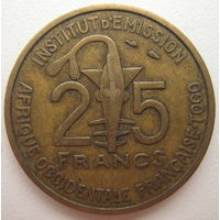 Того (Французская Западная Африка) 25 франков 1957 г. (d)