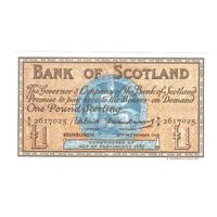 Шотландия 1 фунт 1960 года. Состояние XF+