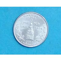 25 центов(квотер) США 2000 Р- Maryland