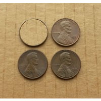 США, 1 цент 1982 без букв. знака, 1984 D, 1986 D, цена за 1 шт. на выбор