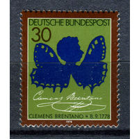 Германия (ФРГ) - 1978г. - Клеменс Брентано, немецкий писатель - полная серия, MNH [Mi 978] - 1 марка