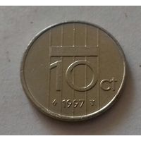 10 центов, Нидерланды 1997 г.