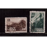 СССР-1946 (Заг.957-960),   гаш., Курорты Кавказа, 2 марки
