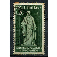 Италия - 1950 - Итальянский теоретик музыки Гвидо Аретинский - [Mi. 799] - полная серия - 1 марка. Гашеная.  (Лот 87AC)