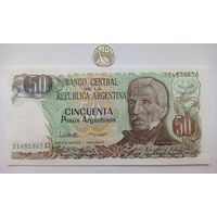 Werty71 Аргентина 50 песо 1983 UNC банкнота