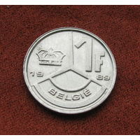 Бельгия 1 франк 1989 Ё