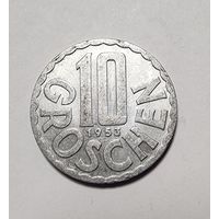 Австрия 10 грошей, 1953