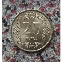 25 курушей 2018 года Турция. Шикарная монета! Штемпельный блеск!