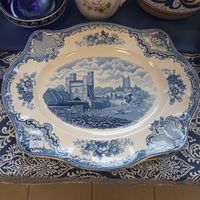 БОЛЬШАЯ ТАРЕЛКА Johnson Brothers, Old Britain Castles Blue (Made in England)